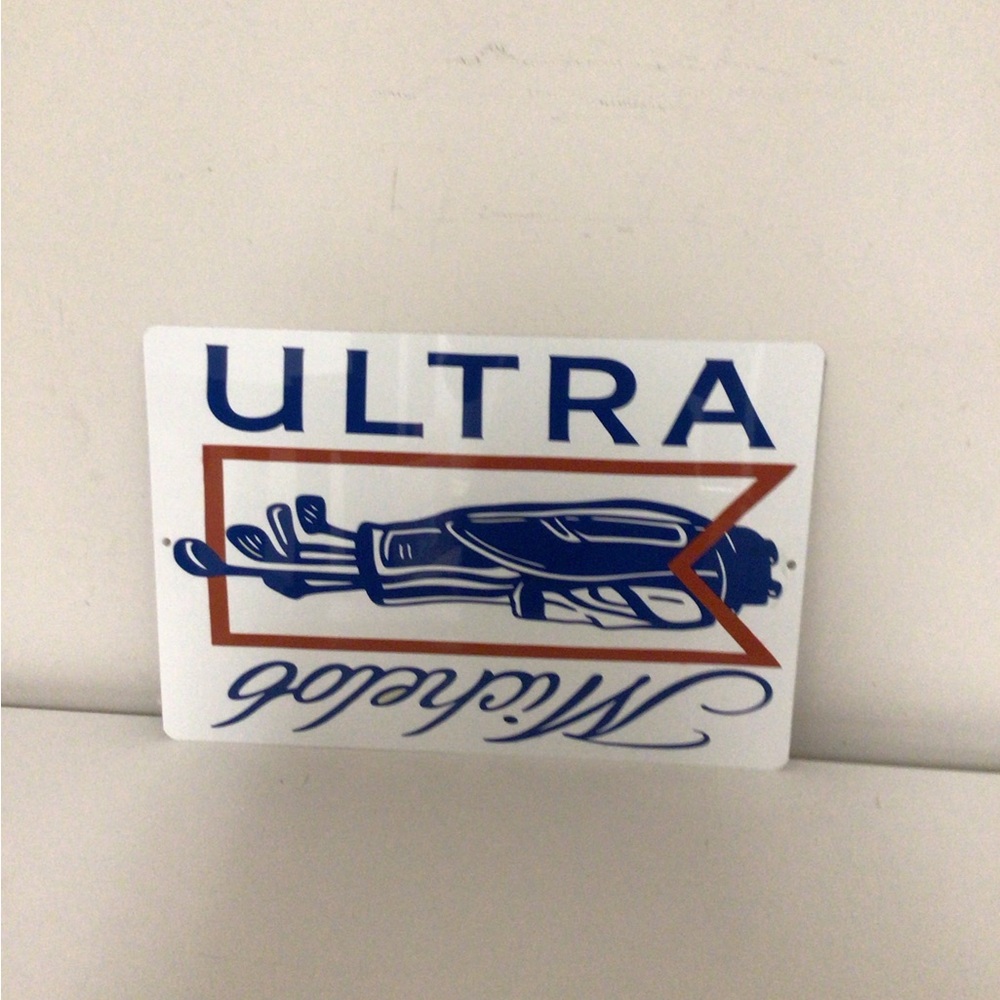 Michelob Ultra Golf Club Bag metal tin sign